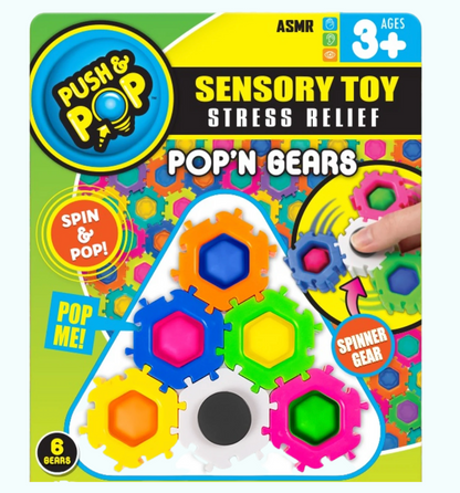 Push & Pop Pop ‘n Gears Sensory Fidget Toy