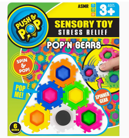 Push & Pop Pop ‘n Gears Sensory Fidget Toy