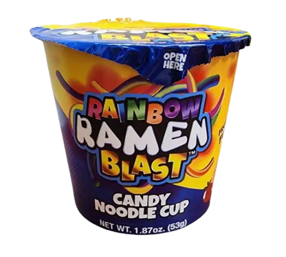 Rainbow Ramen Blast Candy Noodle Cup – 1.87 oz (53g)