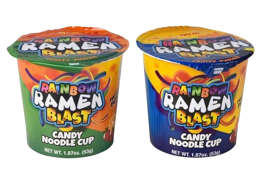 Rainbow Ramen Blast Candy Noodle Cup – 1.87 oz (53g)