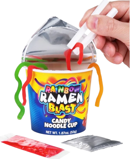 Rainbow Ramen Blast Candy Noodle Cup – 1.87 oz (53g)