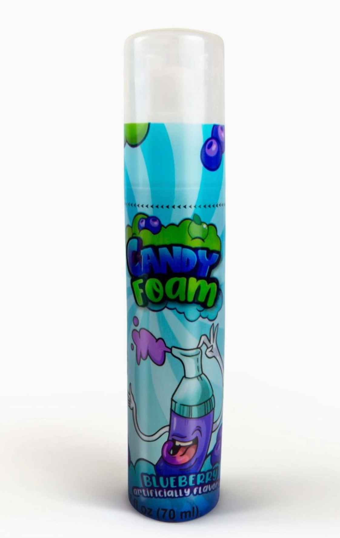 Raindrops Candy Foam Spray Candy, 2.37oz (70ml) Bottles – 2 Pack