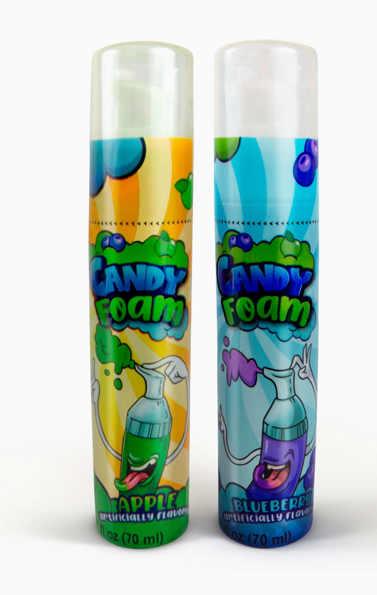 Raindrops Candy Foam Spray Candy, 2.37oz (70ml) Bottles – 2 Pack