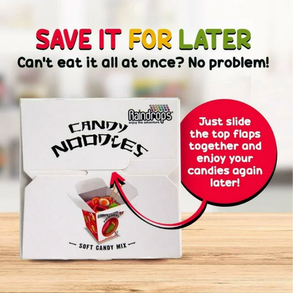 Raindrops Mini Gummi Noodles Soft Candy Mix 1.2oz 2-Pack