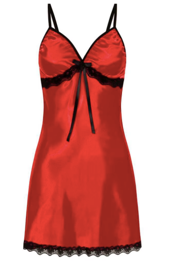 Women's Satin Lace Nightgown – Short Sleepwear Chemise