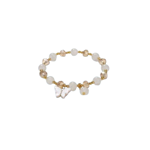 Butterfly Charm Beaded Bracelet