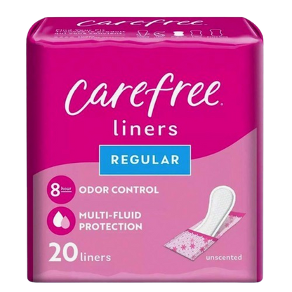 Carefree® Regular Unscented Panty Liners – 20 Count