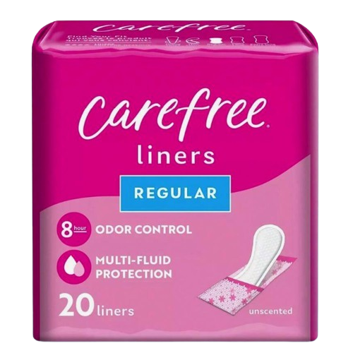 Carefree® Regular Unscented Panty Liners – 20 Count