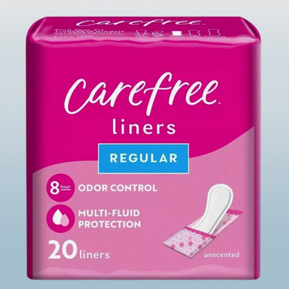 Carefree® Regular Unscented Panty Liners – 20 Count