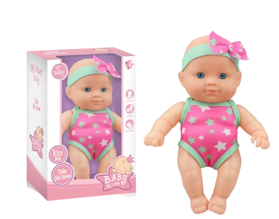 8.5-Inch Doll Toy with Headband and Swim Outfit