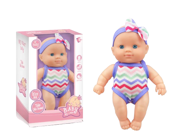 8.5-Inch Doll Toy with Headband and Swim Outfit