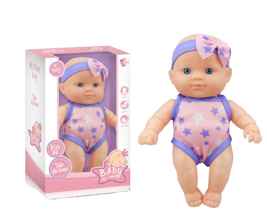 8.5-Inch Doll Toy with Headband and Swim Outfit