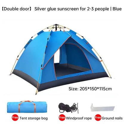 QuickSet Oasis: Auto Tent for 2-4, Rain & Sun Ready!