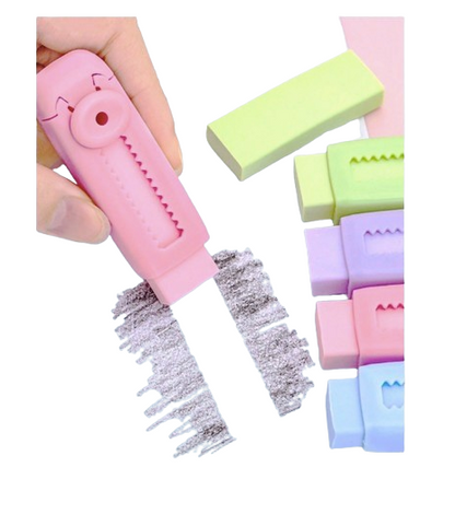 Retractable Push Eraser – Clean, No Residue, Compact & Portable