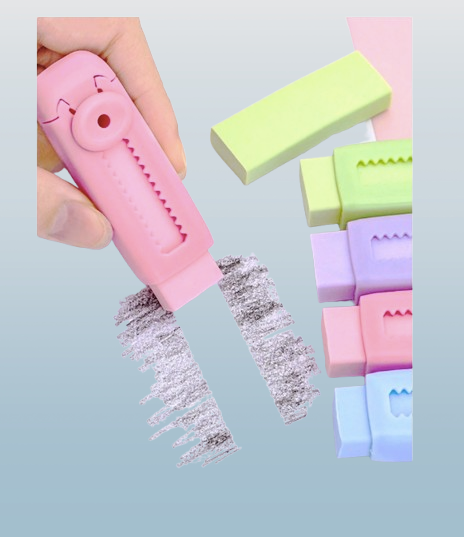 Retractable Push Eraser – Clean, No Residue, Compact & Portable
