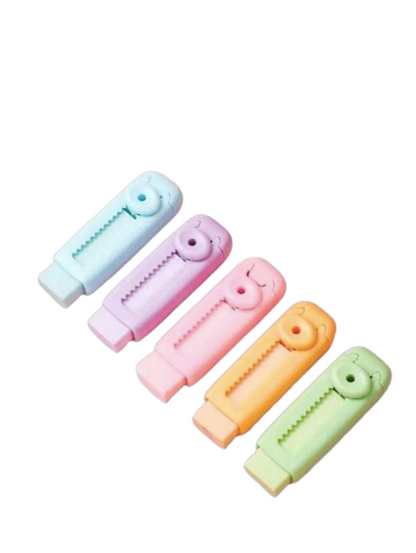 Retractable Push Eraser – Clean, No Residue, Compact & Portable