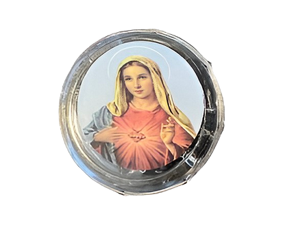 Wooden Rosary Beads Catholic Necklace with Prayer Case