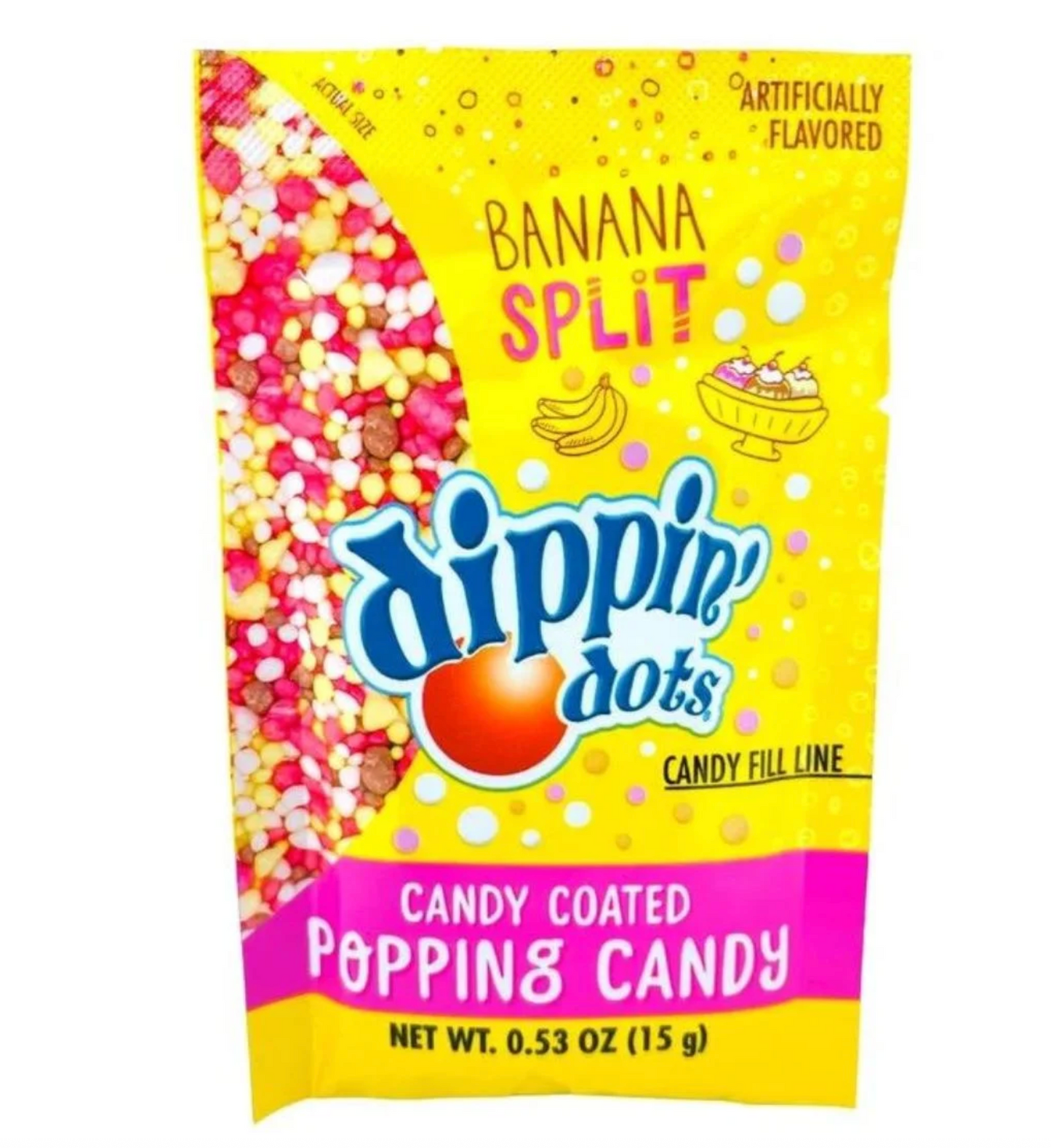 2-Pack Dippin’ Dots Popping Candy – Banana Split & Rainbow Ice