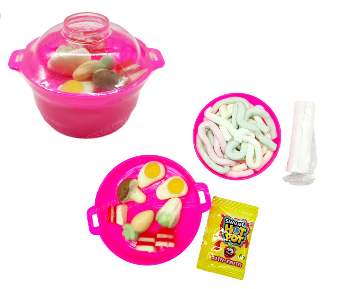 2-Pack Candy Hot Pot Gummies & Marshmallow