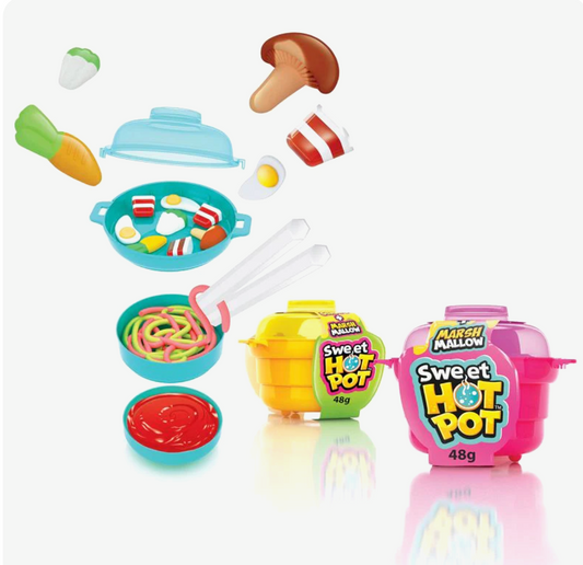 2-Pack Candy Hot Pot Gummies & Marshmallow