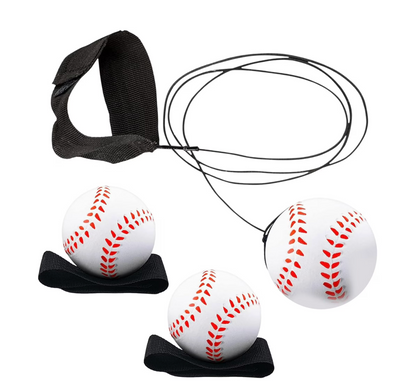 2.25" Sports Wrist Band Return Ball – Interactive Wrist Strap Toy for Kids (Baseball, Soccer, Basketball)