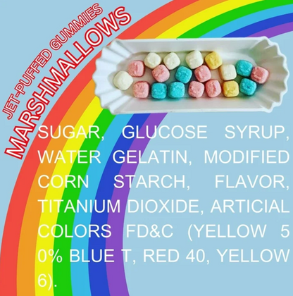 Jet-Puffed Marshmallow Flavored Gummies Candy – 2 Pack (3 oz Each)
