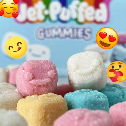Jet-Puffed Marshmallow Flavored Gummies Candy – 2 Pack (3 oz Each)