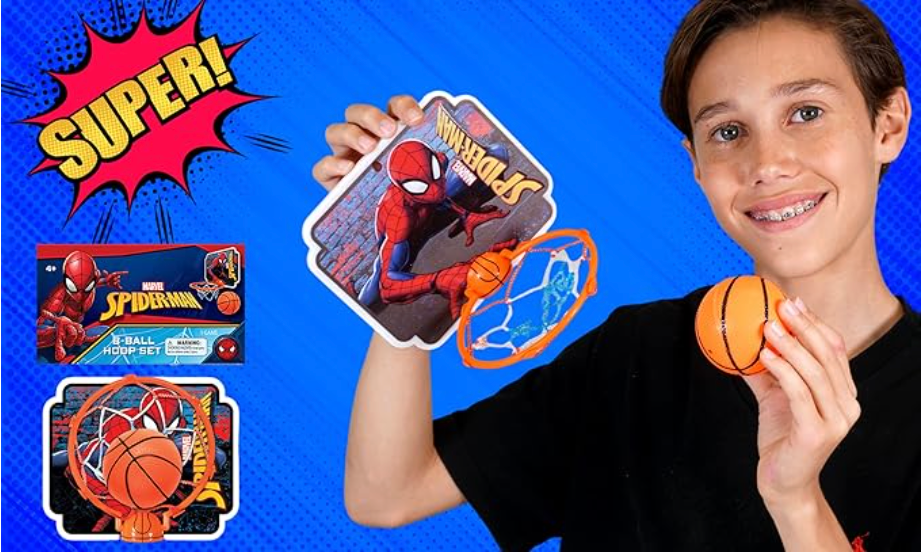 Marvel Ball Hoop Set Playset – 6.4" x 9"