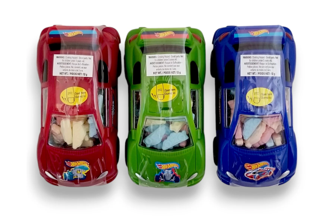 Sweet Racer™ Candy-Filled Toy Car – 0.42 oz Sweet Treat Inside - 3 Pack
