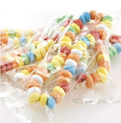 Candy Necklace – 10-Pack Assorted Fruity Candy Jewelry