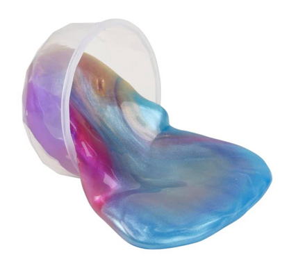 2.25" Galaxy Slime Tub – Triple-Color Metallic Slime Putty Tub, 2-Pack