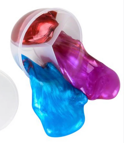 2.25" Galaxy Slime Tub – Triple-Color Metallic Slime Putty Tub, 2-Pack