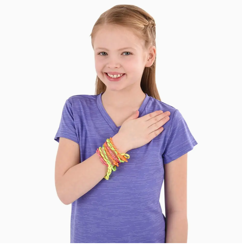 16-Piece Neon Friendship Bracelet & Ring Party Favor Set – 16 Bracelets & 16 Colorful Rings