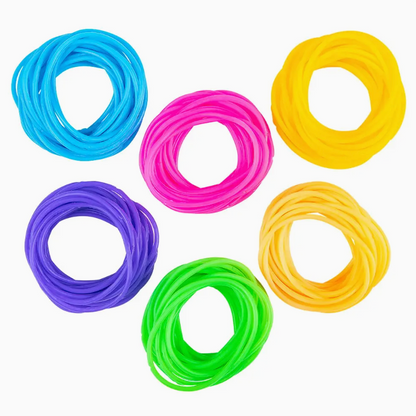 24pcs Jelly Bracelets – 7.5" Stretch Fashion Bands