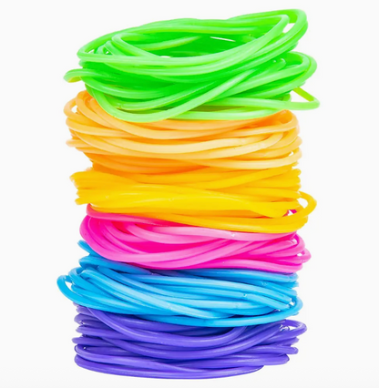 24pcs Jelly Bracelets – 7.5" Stretch Fashion Bands