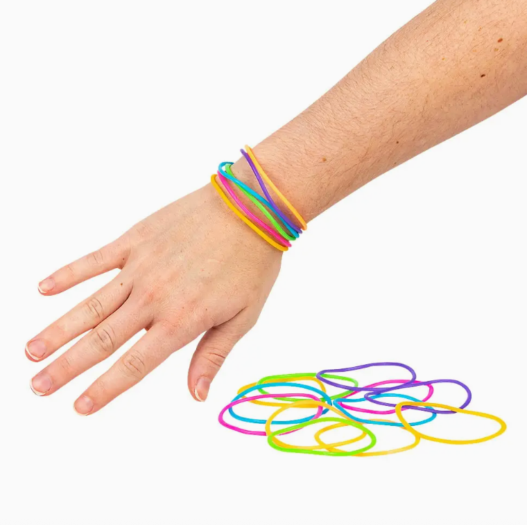 24pcs Jelly Bracelets – 7.5" Stretch Fashion Bands