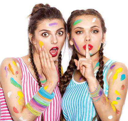 24pcs Jelly Bracelets – 7.5" Stretch Fashion Bands