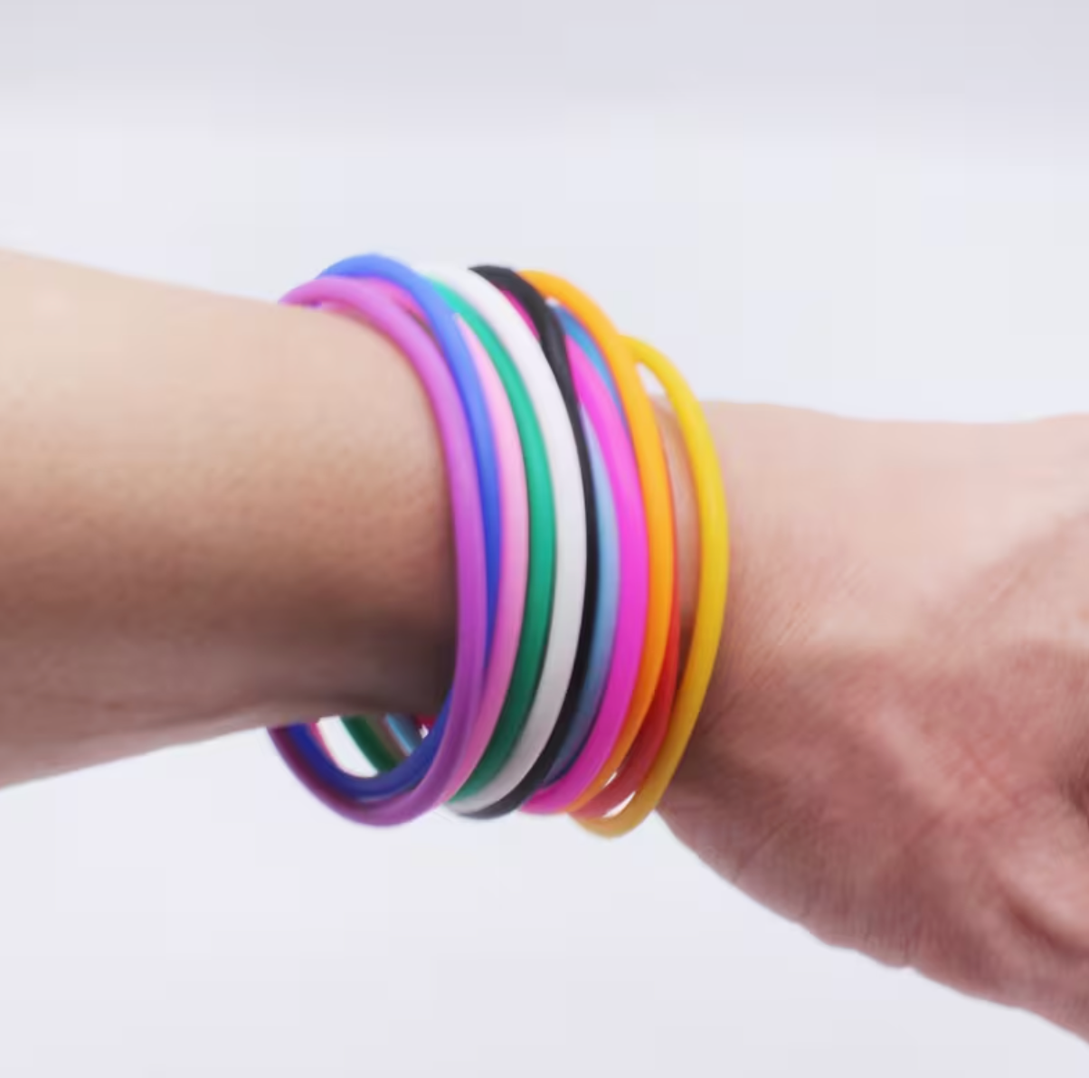 24pcs Jelly Bracelets – 7.5" Stretch Fashion Bands