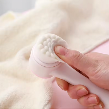 3D Double-Sided Silicone Facial Cleansing & Massage Brush