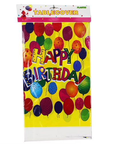 Disposable Plastic Party Tablecloth – Birthday Designs