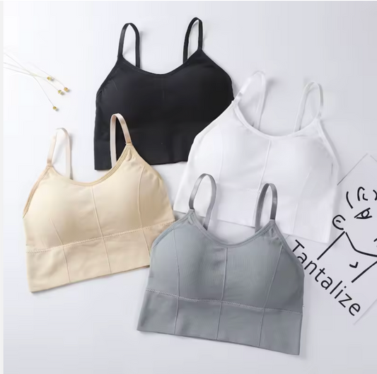 Girl's Seamless Beauty Back Strap Bra – One-Size (Assorted Colors)