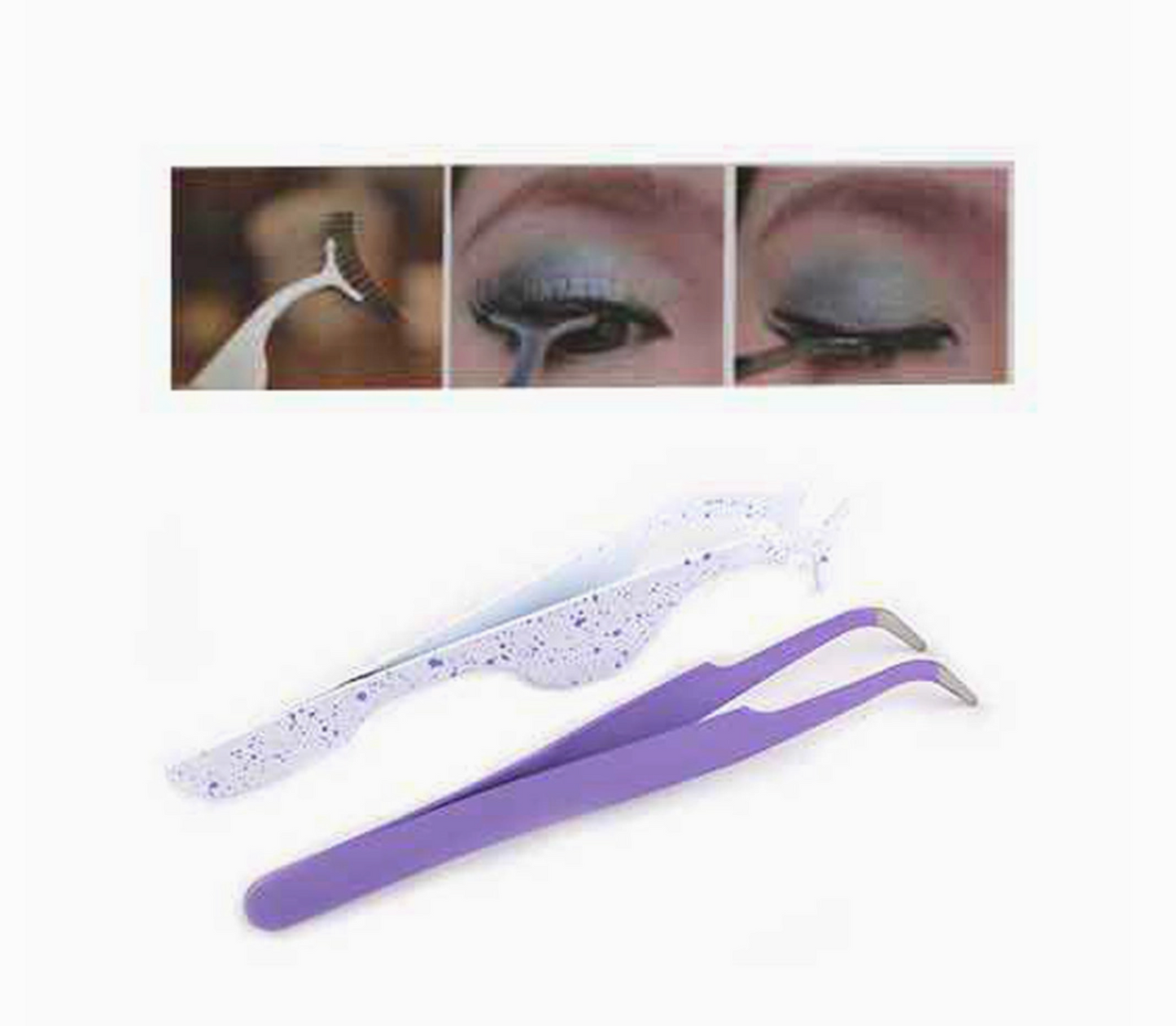 Eyelash Applicator Tool Set (2 Piece) – Precision Lash Tweezers
