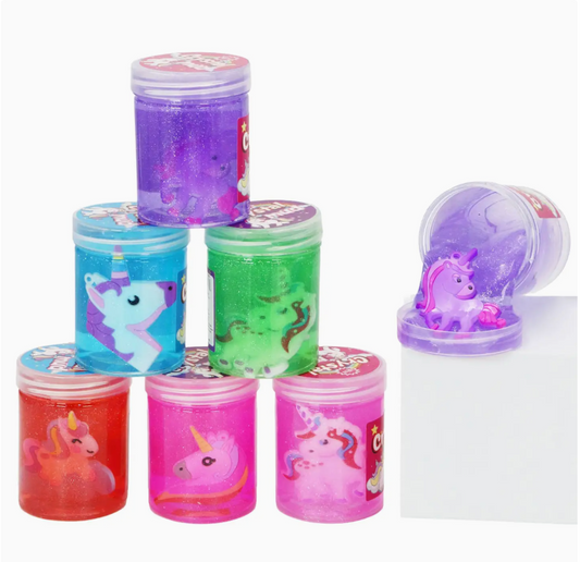 Unicorn Miniature Doll Crystal Slime Toy – 2 Pack Random Character Selection