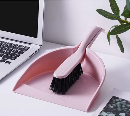 Compact Handheld Broom and Dustpan Set for Quick Cleaning