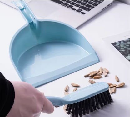 Compact Handheld Broom and Dustpan Set for Quick Cleaning