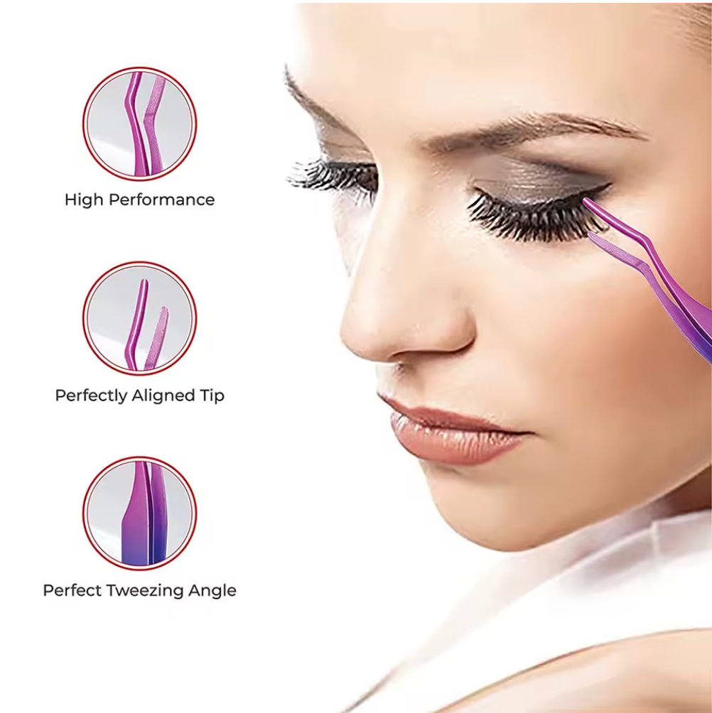 Eyelash Applicator Tool Set (2 Piece) – Precision Lash Tweezers