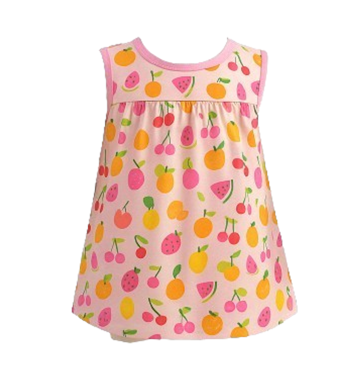 Girls' Sleeveless Summer Dress – Fits Size 18 to 24 Months