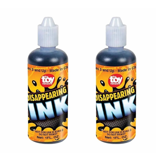 2 Bottles of Magic Disappearing Ink 1oz Bottle Novelty Party Gag Prank Joke Fun