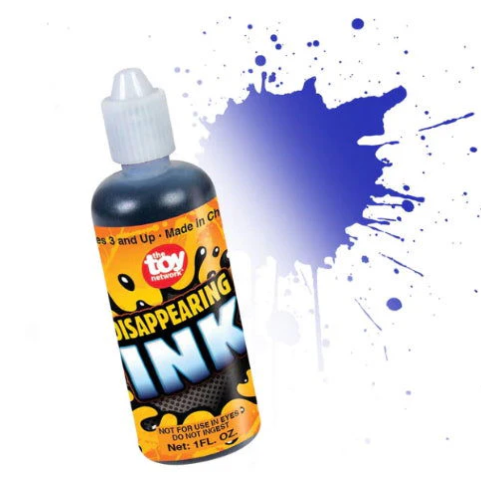 2 Bottles of Magic Disappearing Ink 1oz Bottle Novelty Party Gag Prank Joke Fun