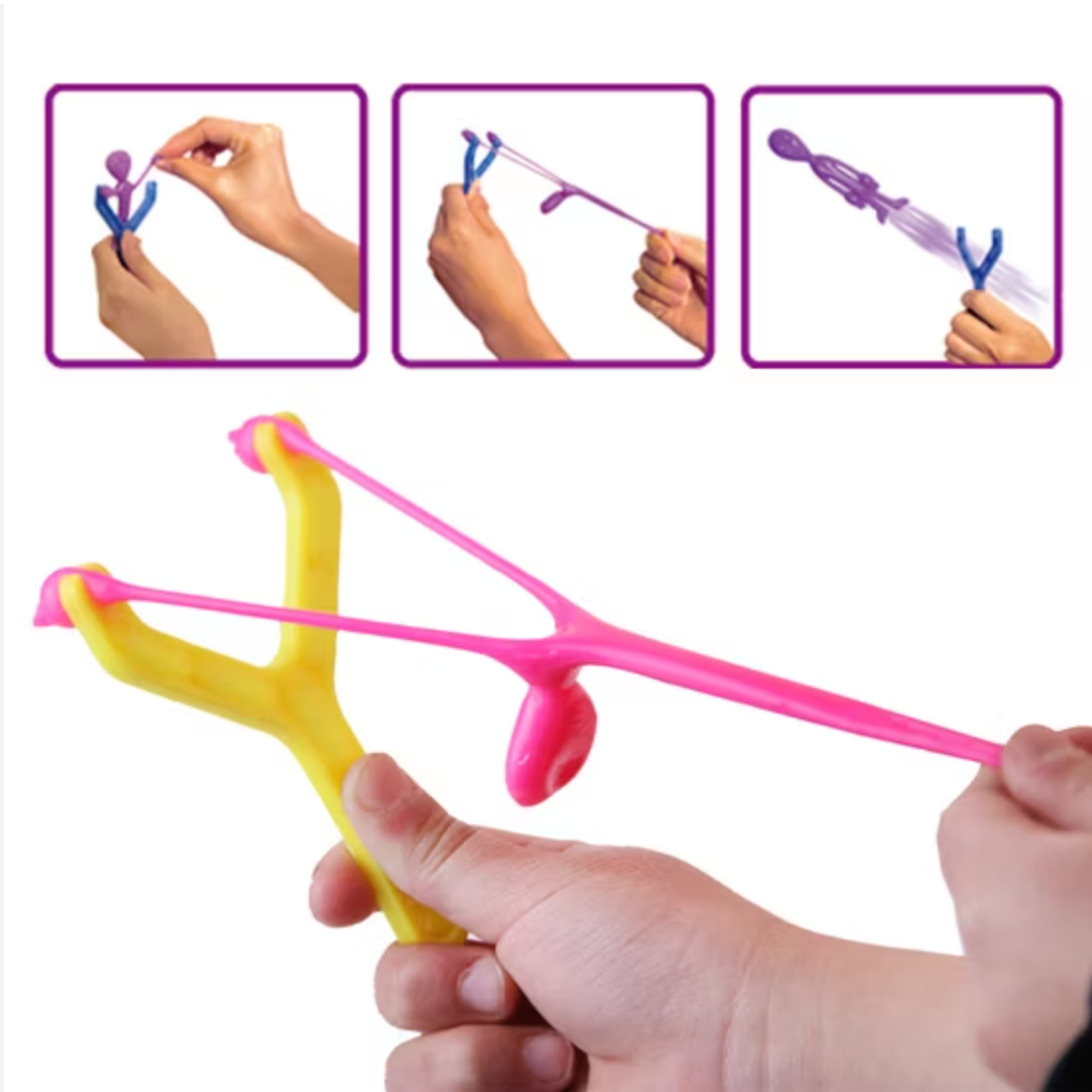 Alien Slingshot Flying Sticky Toy Set – 2 Pack